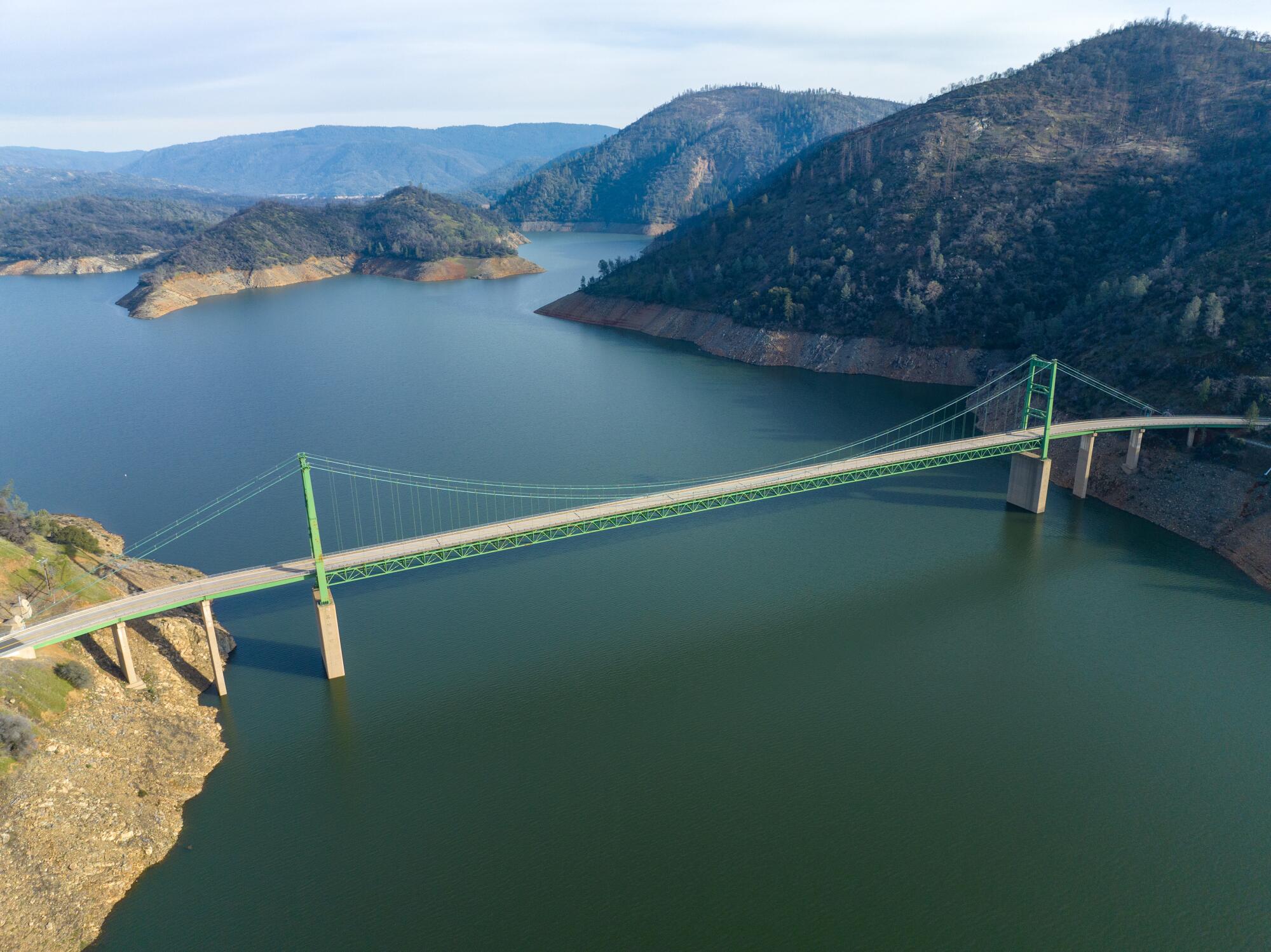 Pont de Bidwell Bar au lac Oroville