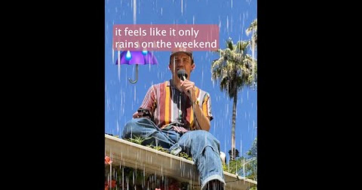 Est-ce qu'il pleut à Los Angeles uniquement le week-end ?