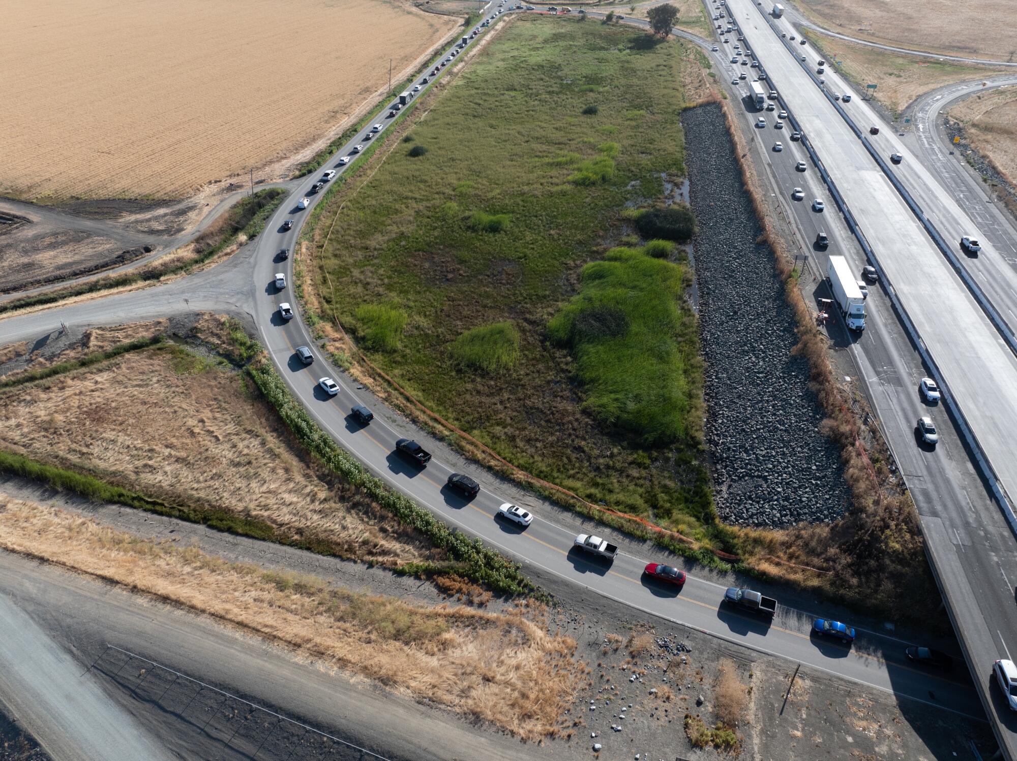 Un connecteur sur une autoroute.