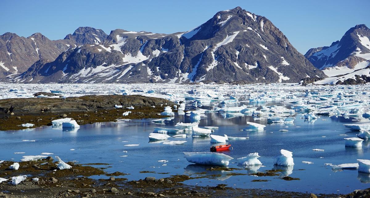 Icebergs au Groenland.