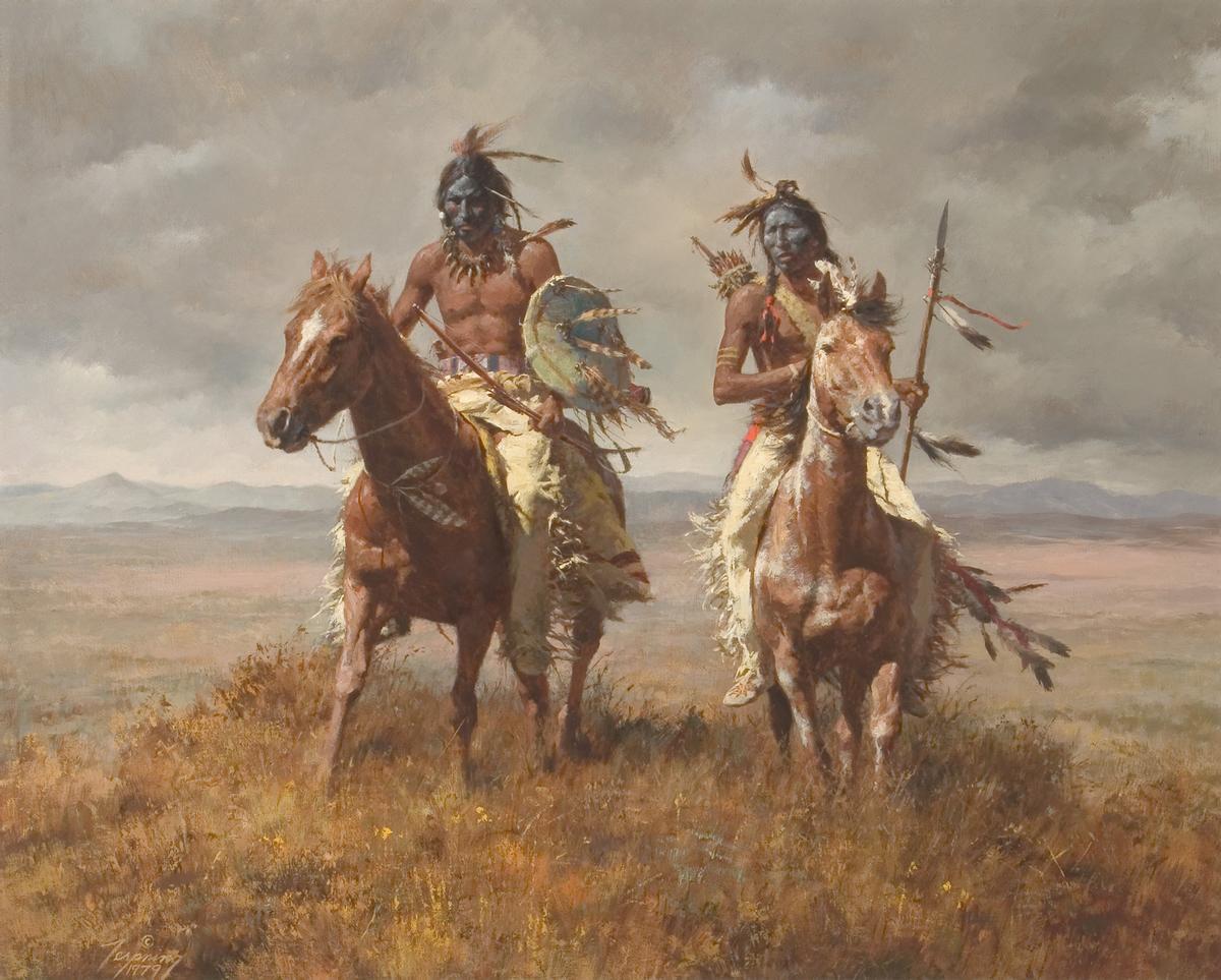 Lienzo des indiens nord-américains