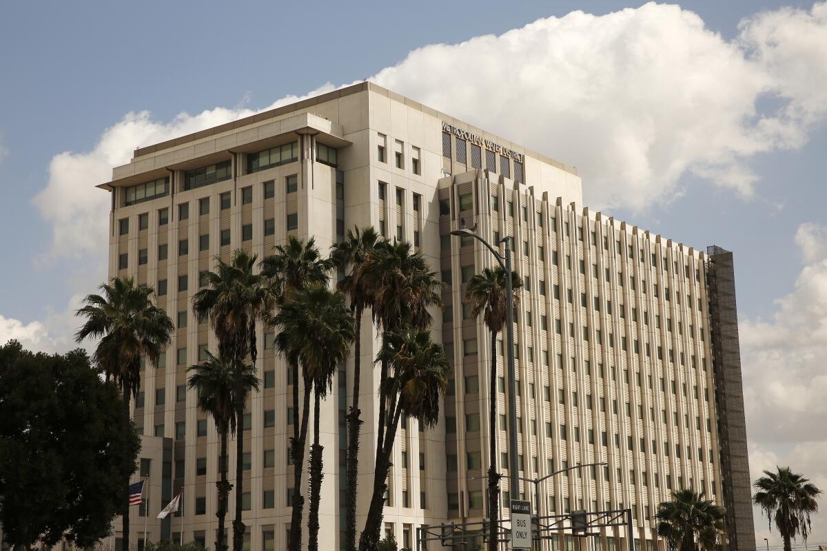 Siège social du Metropolitan Water District au centre-ville de Los Angeles.