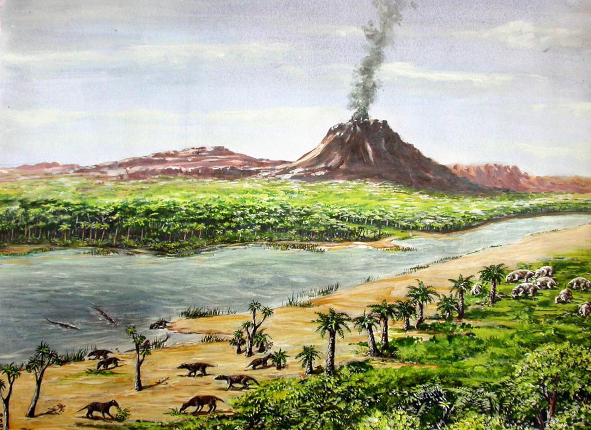 Paysage du Triasique