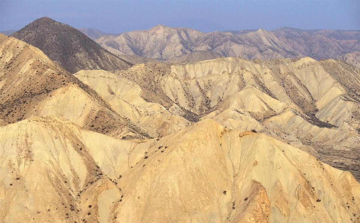 Suelos áridos en España, désert de Tabernas (Almería)