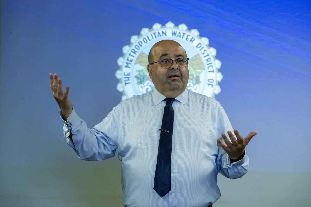 Adel Hagekhalil, directeur général du Metropolitan Water District, dans le sud de la Californie.