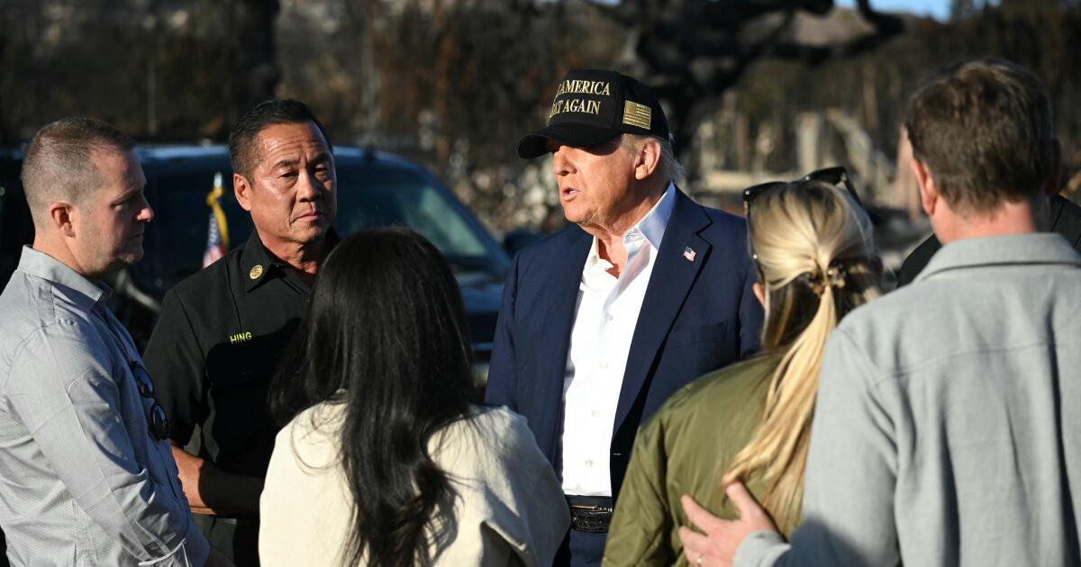 Après les incendies, Trump appelle à une refonte de la politique californienne de l’eau