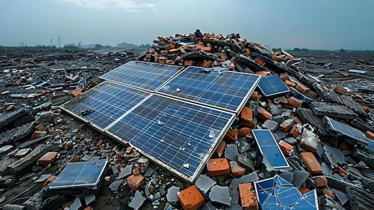 LOS PANNELES SOLARES SON YA UN PROBLÈME POR SU FALTA DE RECICLAJE