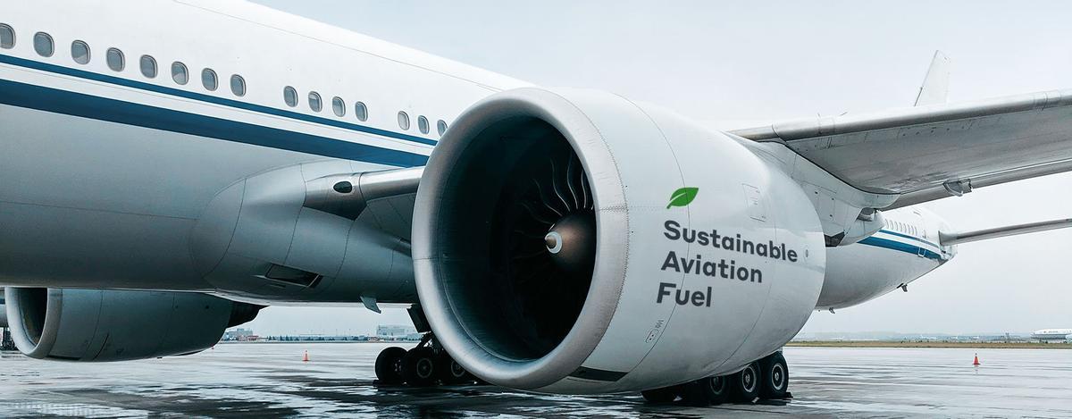 Avión propulsado por biocombustibles