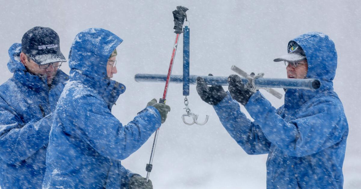 Le manteau neigeux de Californie est inférieur à la moyenne, mais les tempêtes pourraient changer cela