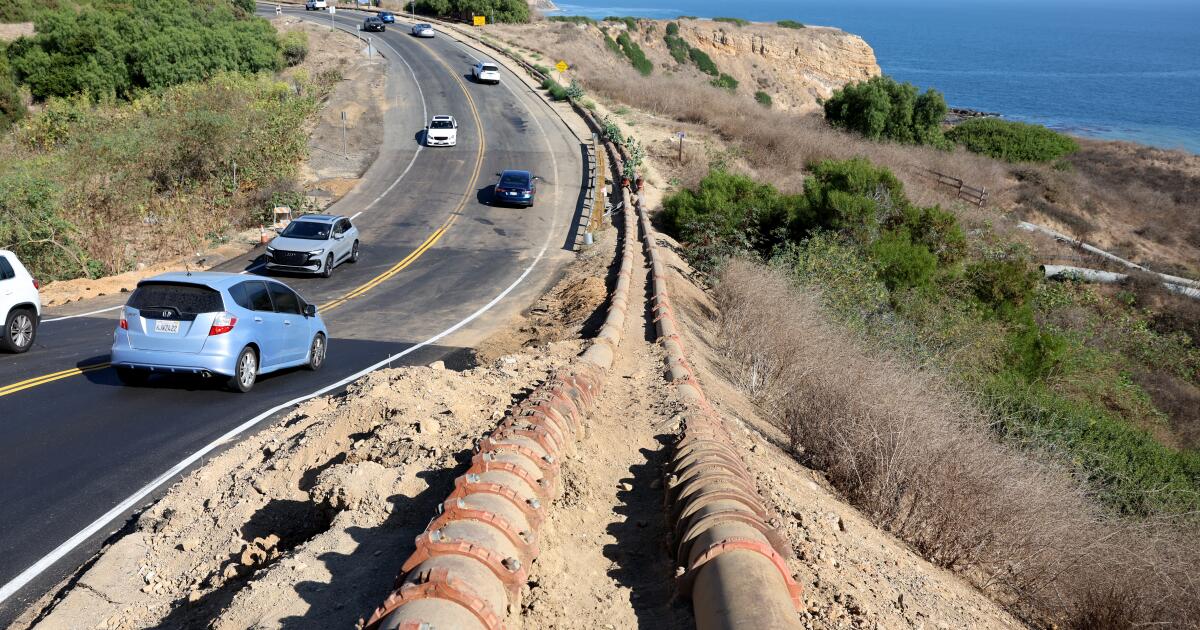 Palos Verdes envisage de facturer le péage sur la célèbre route côtière pour payer les coûts de glissement de terrain en flèche