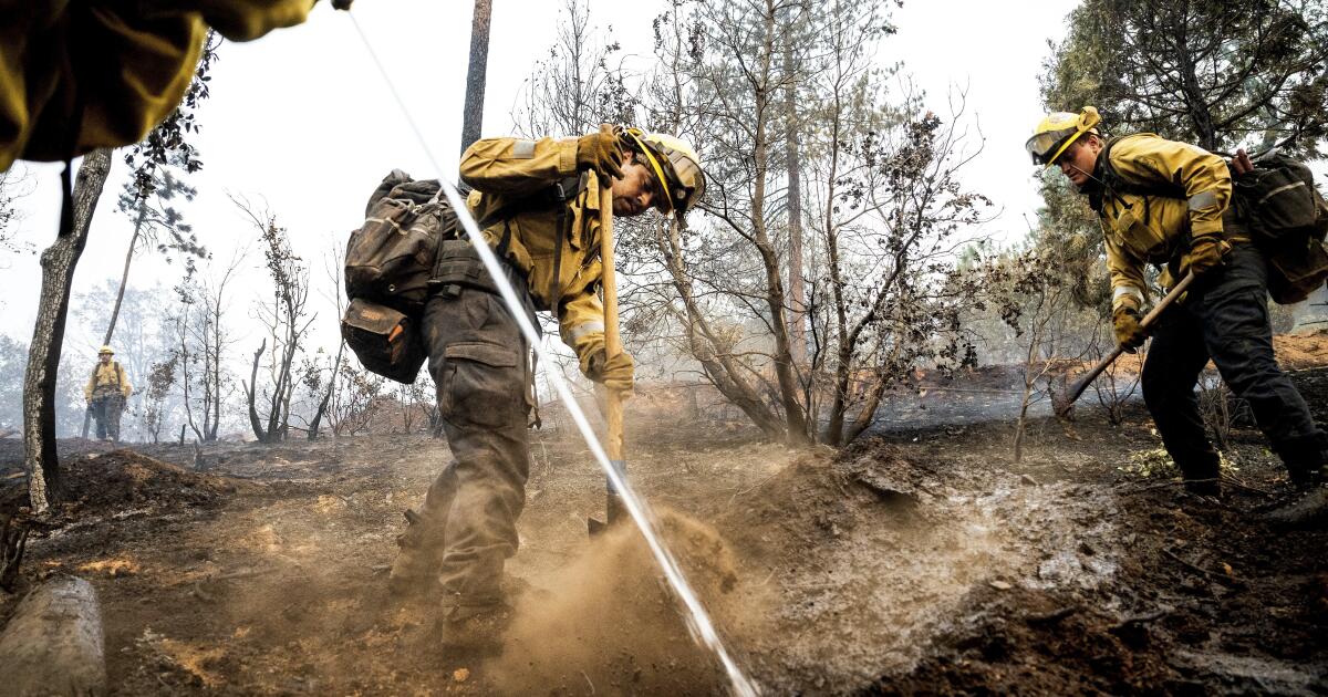 Les équipes d'incendie de la Garde nationale de Californie fonctionnent à 40% de capacité