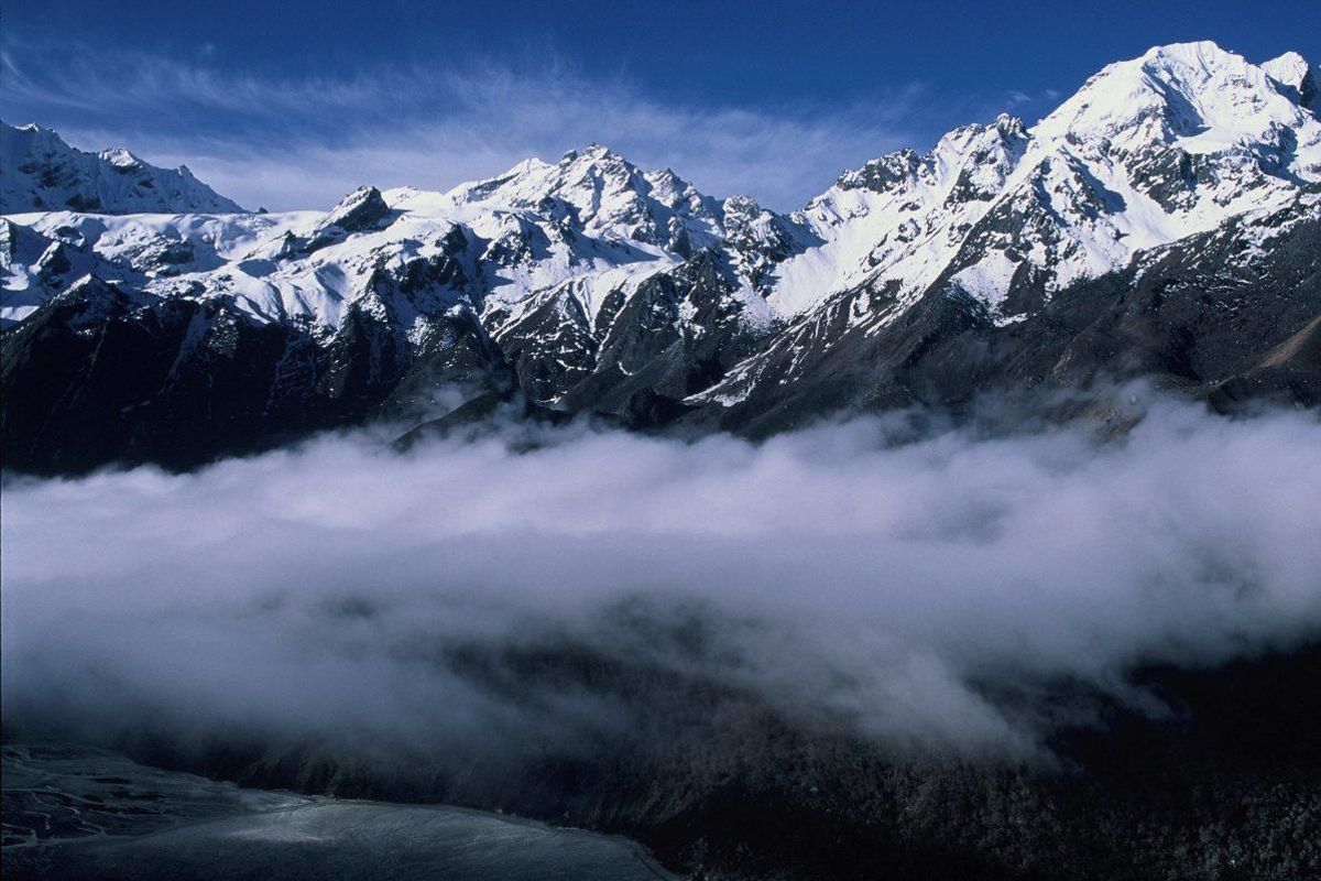 Glaciar en el himalaya.