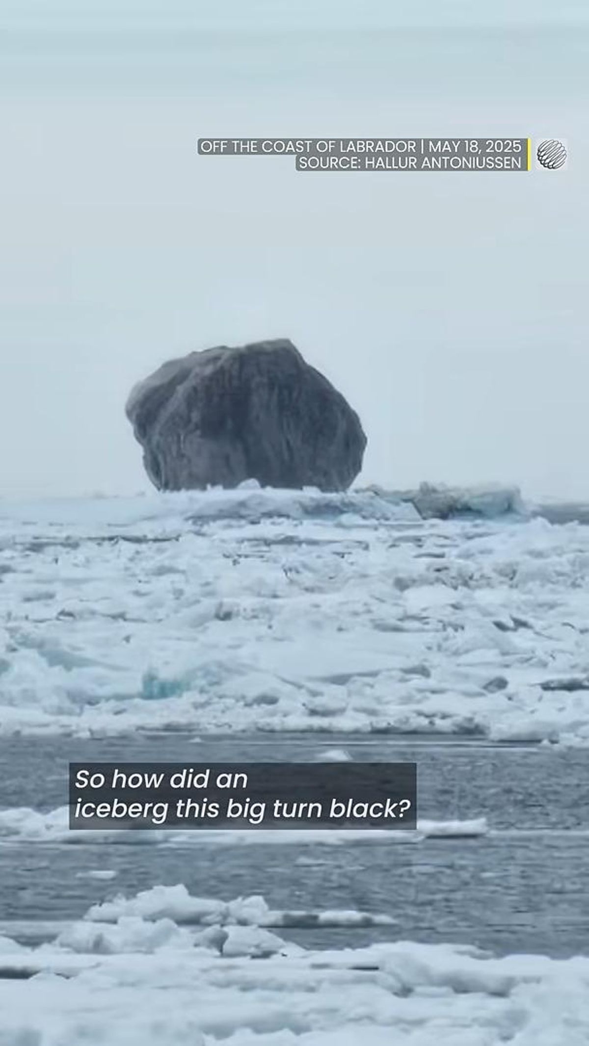La Imagen del iceberg Negro se ha hecho viral