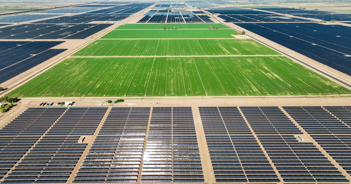 La Californie a besoin d'un peu moins de terres agricoles, beaucoup plus d'énergie solaire