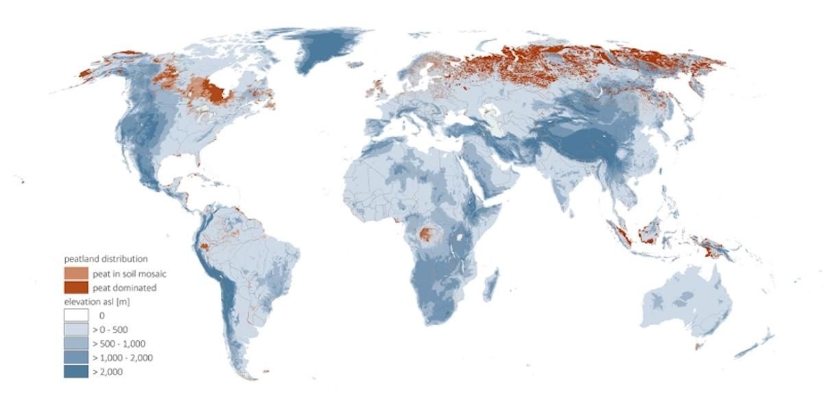 Distribución de las Turberas en El Planeta. Atlas Mundial de Zonas Críticas de Turberas.