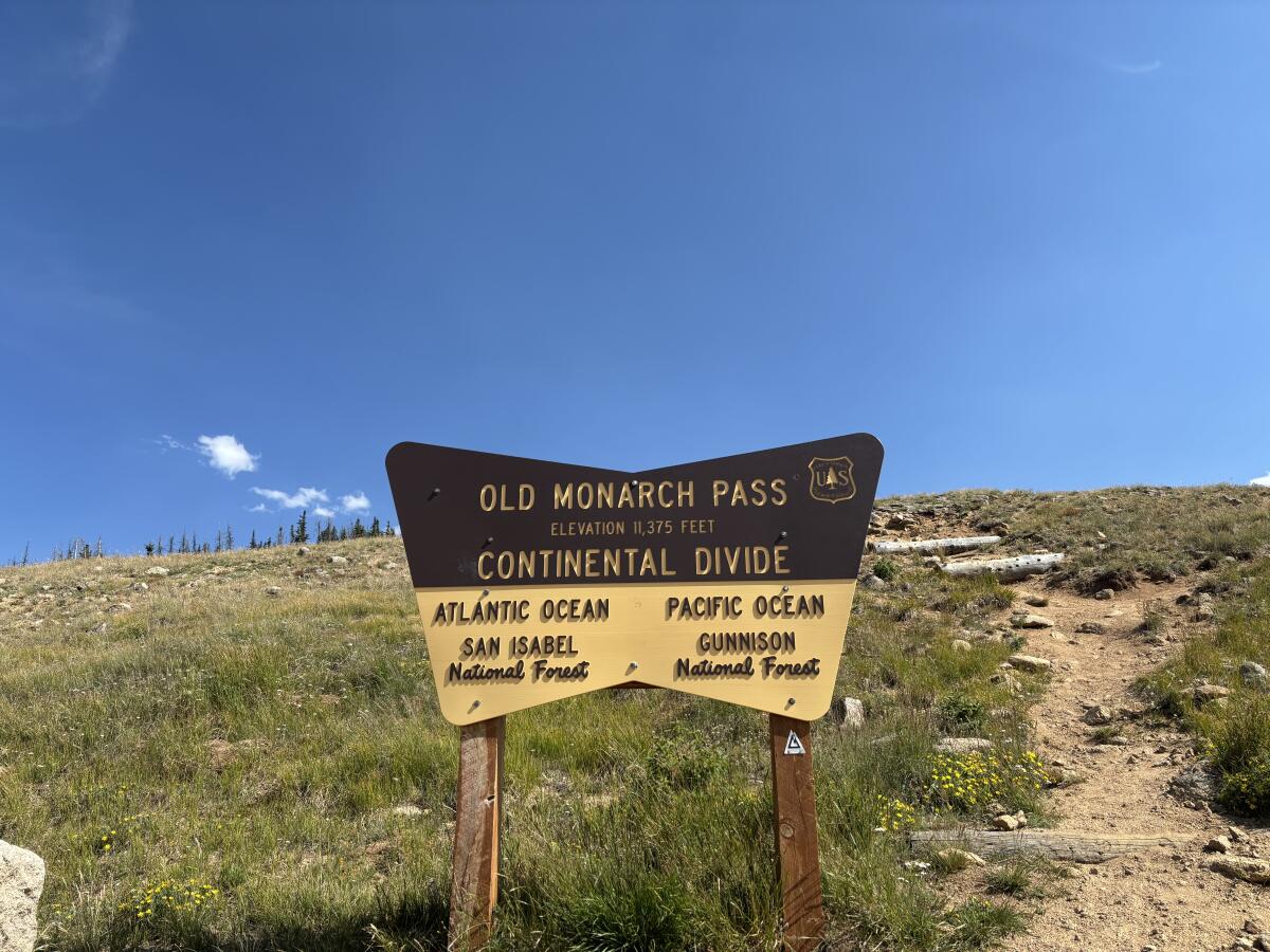 Mes amis et moi avons parcouru le vieux monarque sur la fracture continentale.