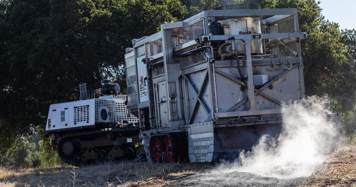 Un `` Roomba pour la forêt '' pourrait être la prochaine arme de forêt de SoCal