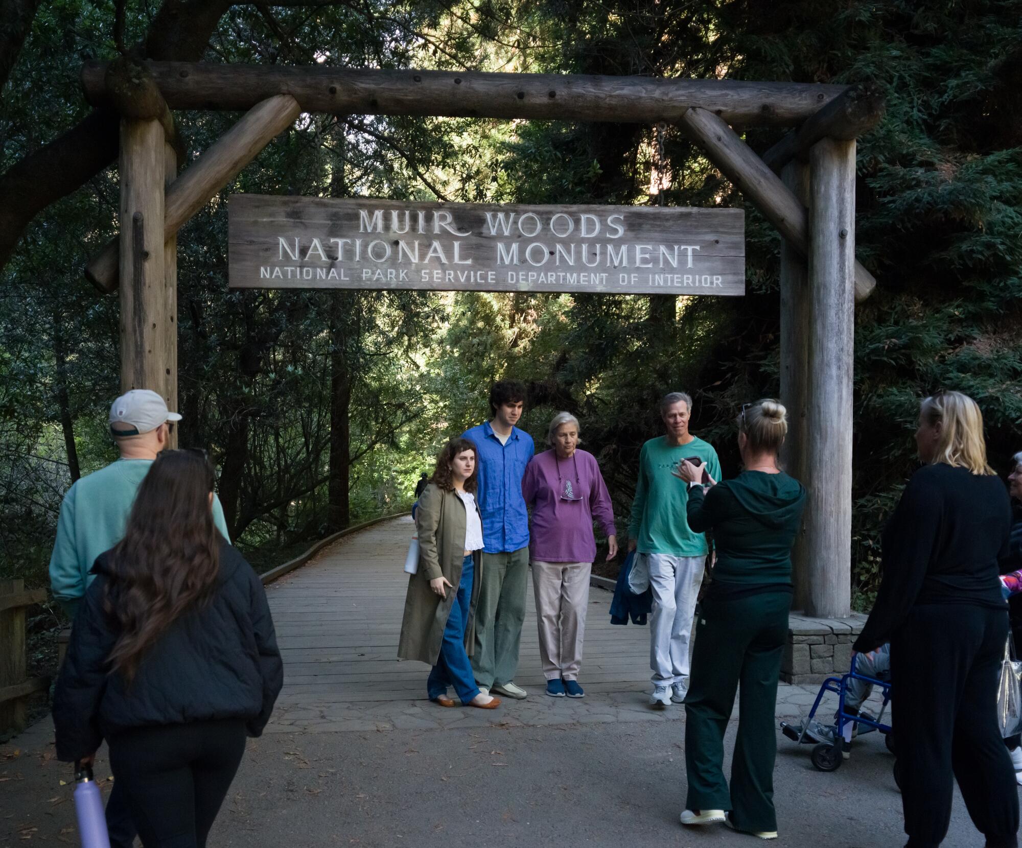 Visiteurs à Muir Woods 