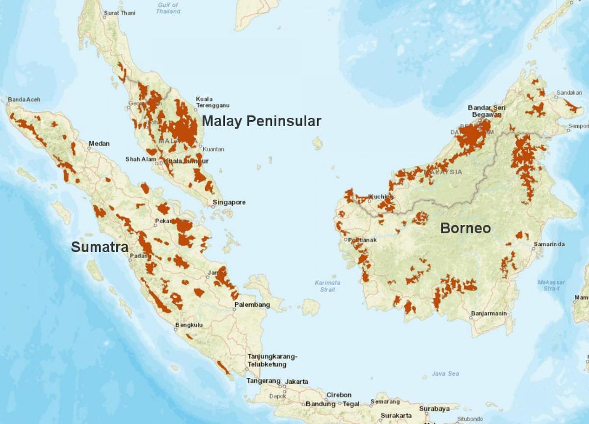 Zone de distribution de l'espèce