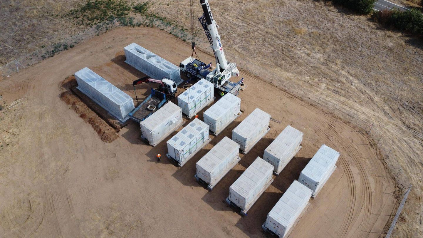 Installations du projet Solaria BESS, pendant leur phase de construction. Image : fournie.