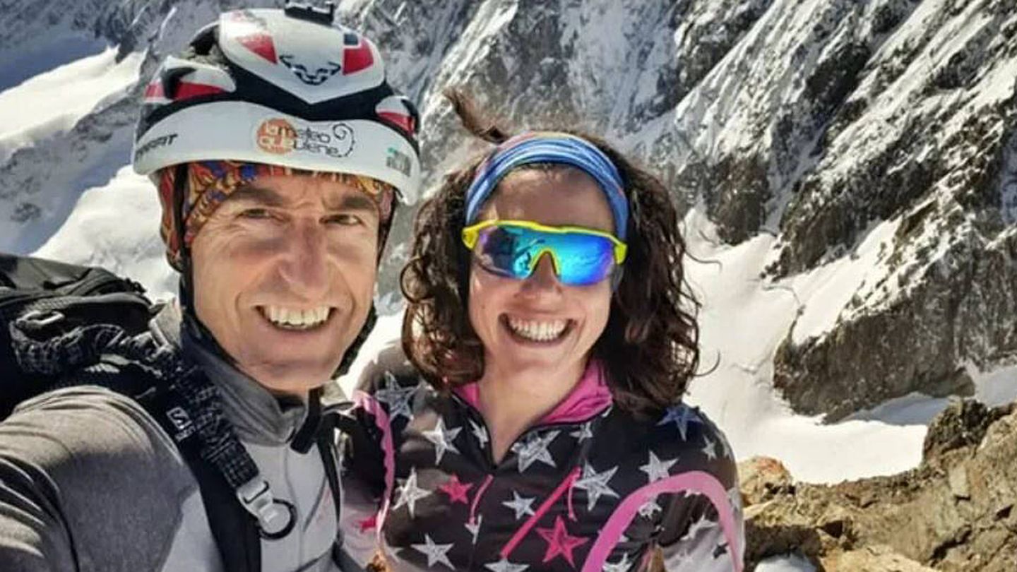 Jorge García-Dihinx et sa compagne, Natalia Román, deux des alpinistes décédés dans l'accident. (Instagram)