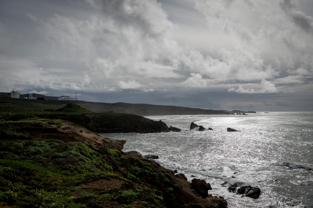 La côte sud de la base spatiale de Vandenberg.