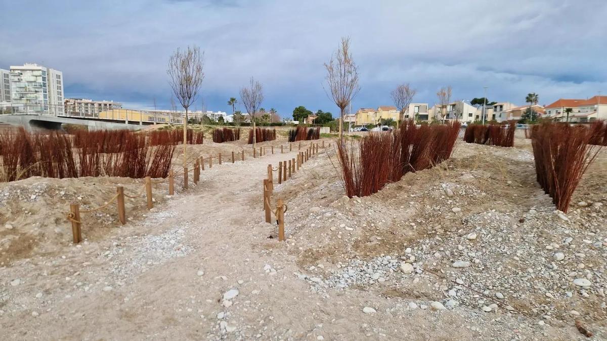 Création de dunes sur la plage de Vinarós, Castellón