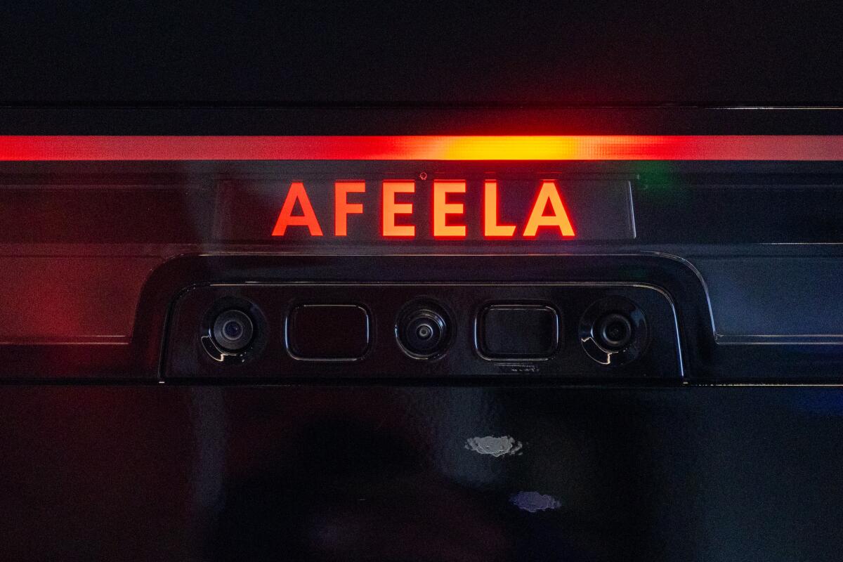 Le logo AFEELA se trouve au-dessus des caméras arrière