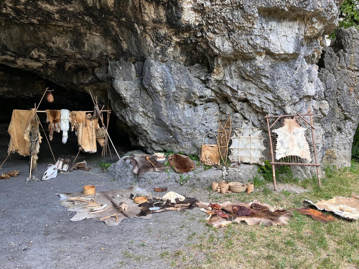 Cueva de Kesslerloch, en Suisse, où se trouvent des restos de 14.200 ans d'antan