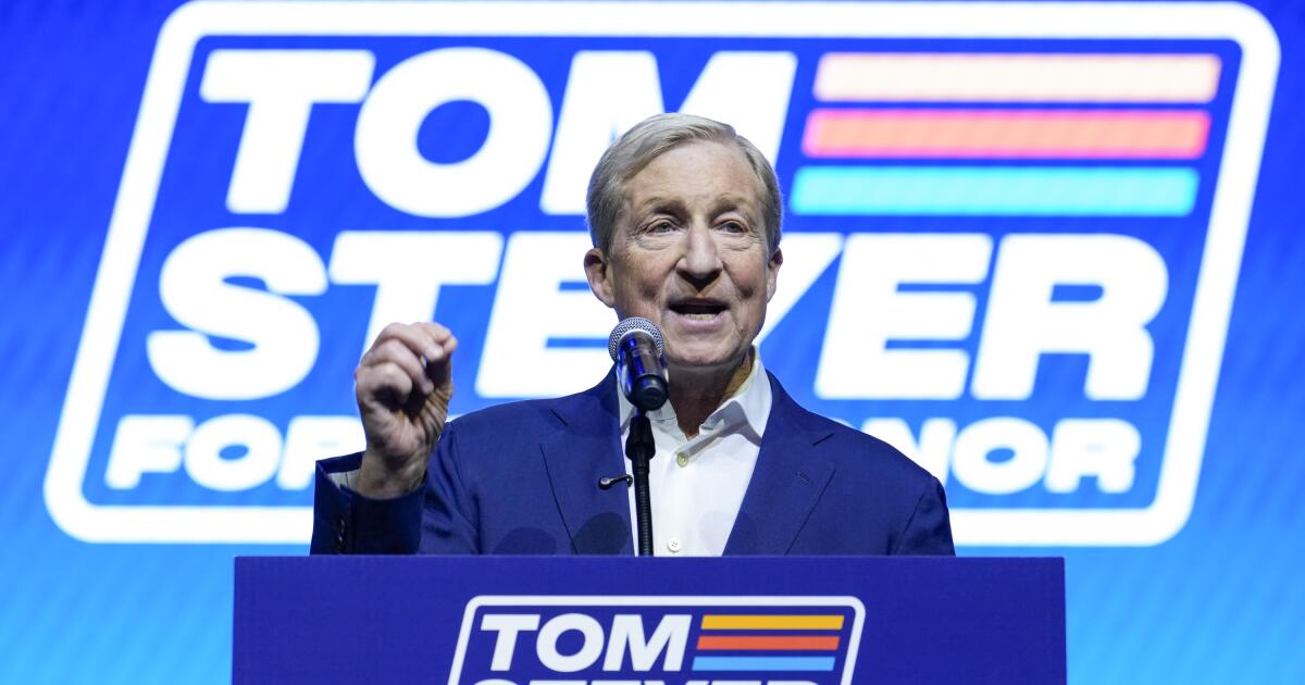 Pourquoi l'offre de 216 millions de dollars de Tom Steyer au poste de gouverneur de Californie a échoué