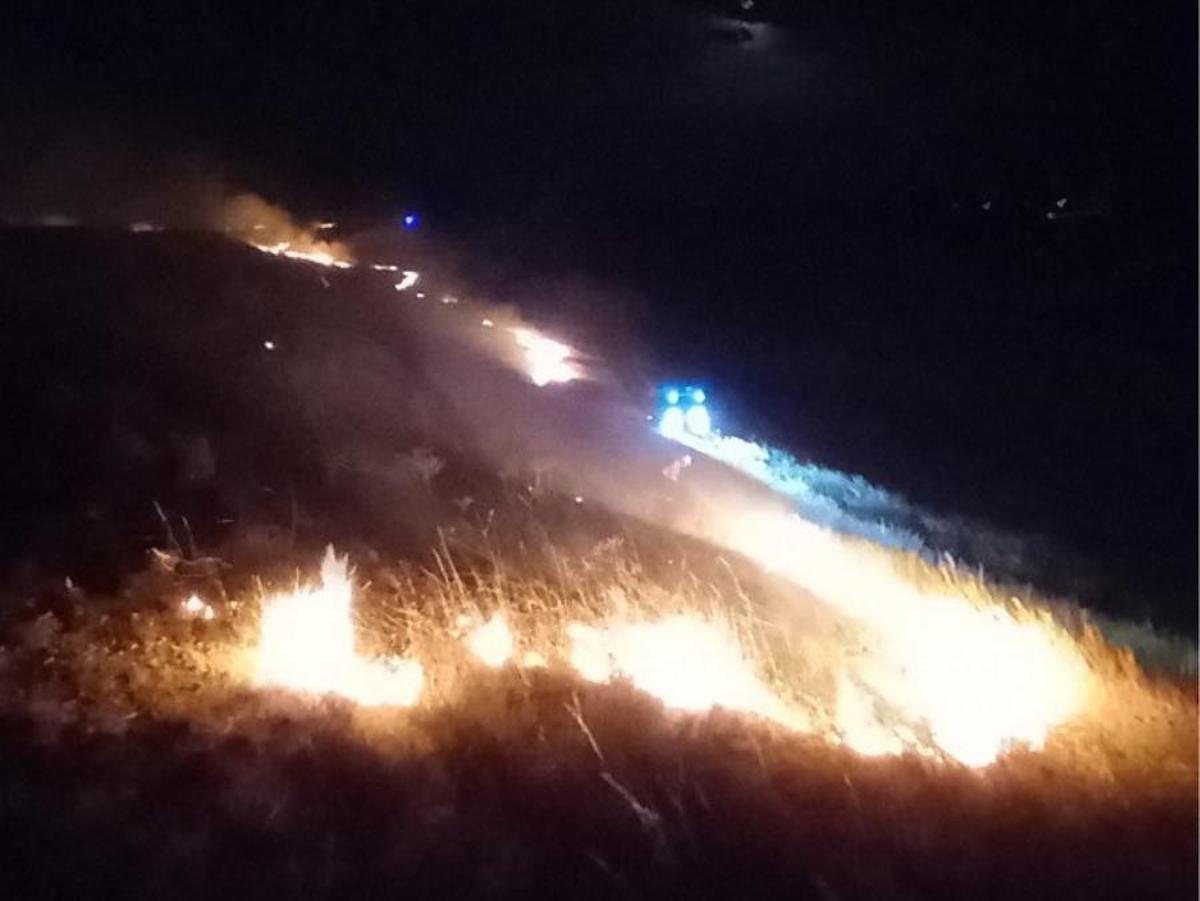 L'incendio qui a affecté la Timonenda d'Alfés.