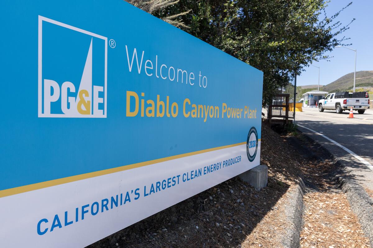 Centrale électrique de Diablo Canyon dans le comté de San Luis Obispo