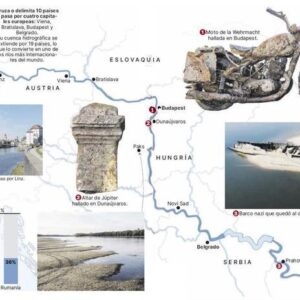 DANUBIO SEQUIA | La suite a révélé le passage du Danubio: depuis les embarcations de la II Guerre Mondiale il y a un mois de plus de 10 000 ans
