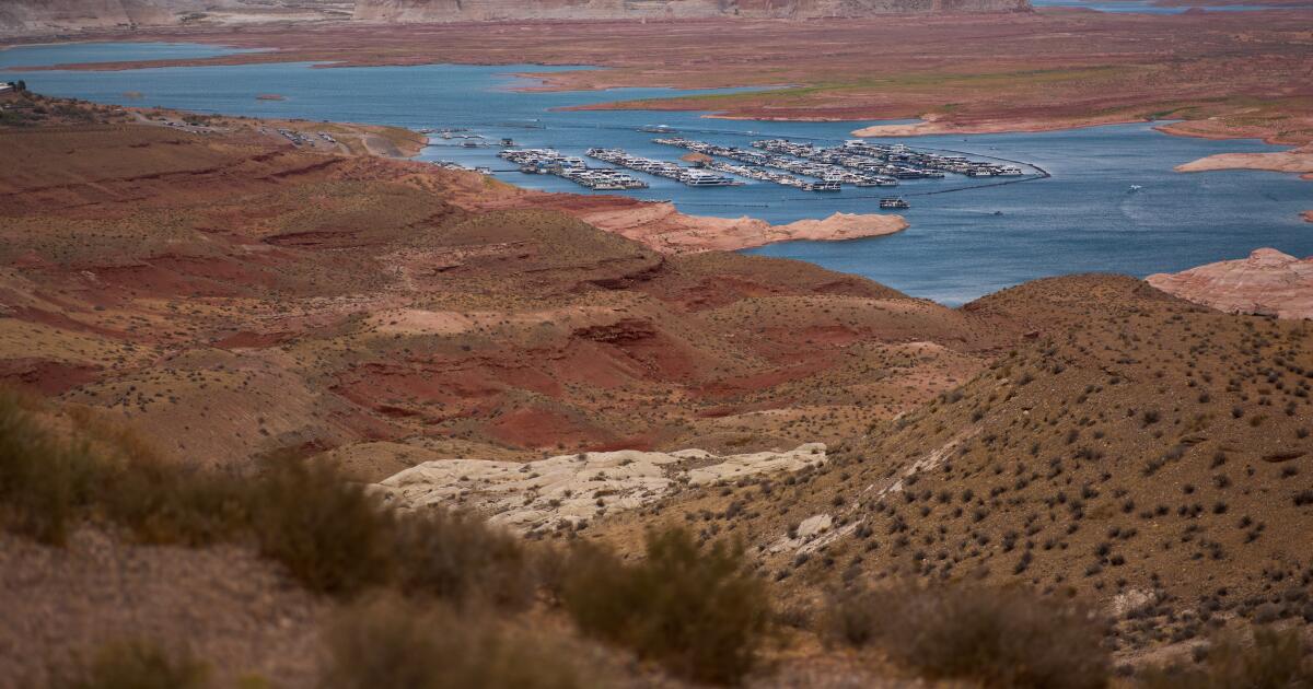 Le lac Powell atteint un niveau record en pleine crise sur le fleuve Colorado