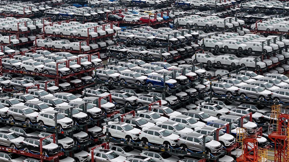 Coches eléctricos chinos, listes pour être exportés