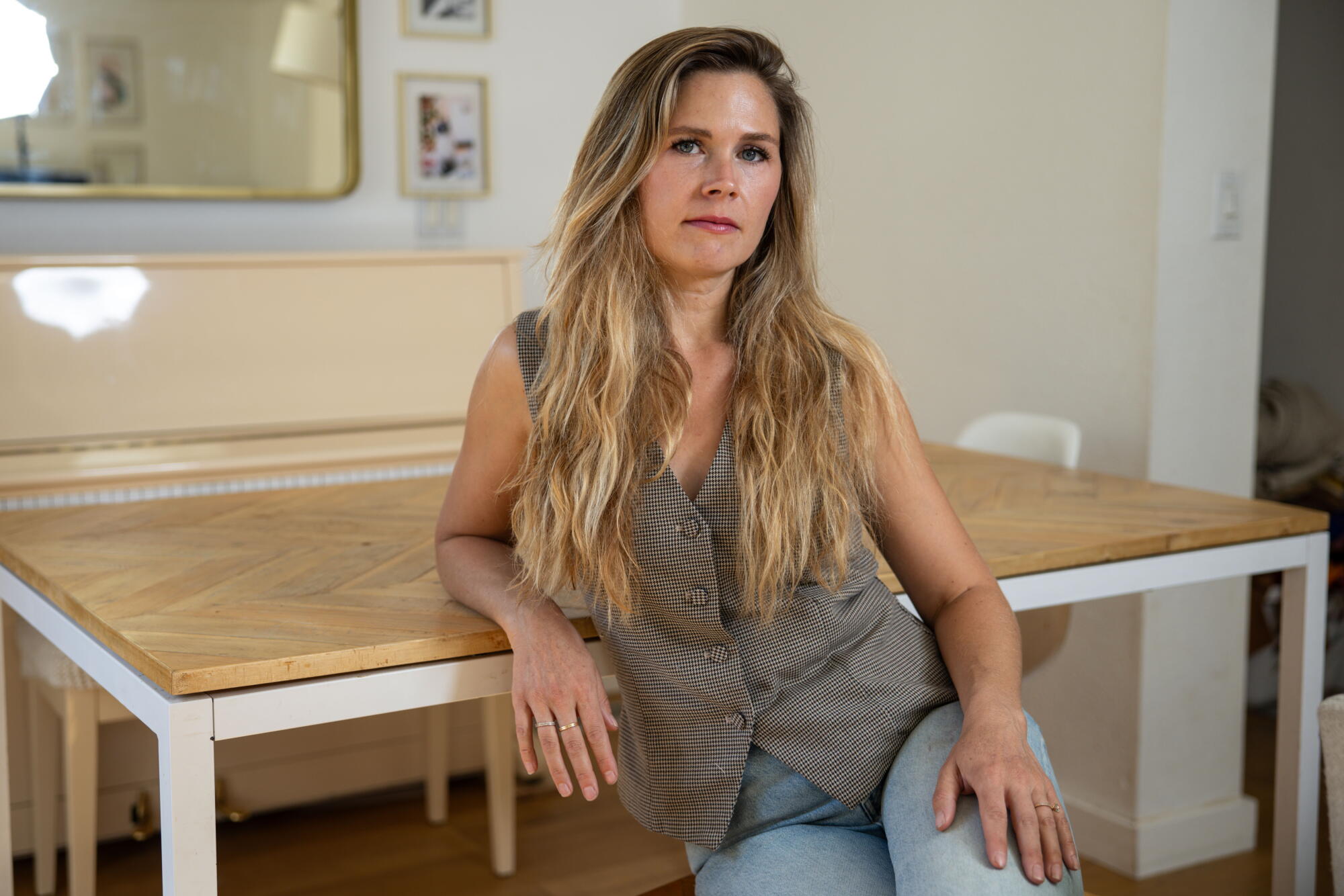 Lyndsey Falb chez elle à Wrightwood.