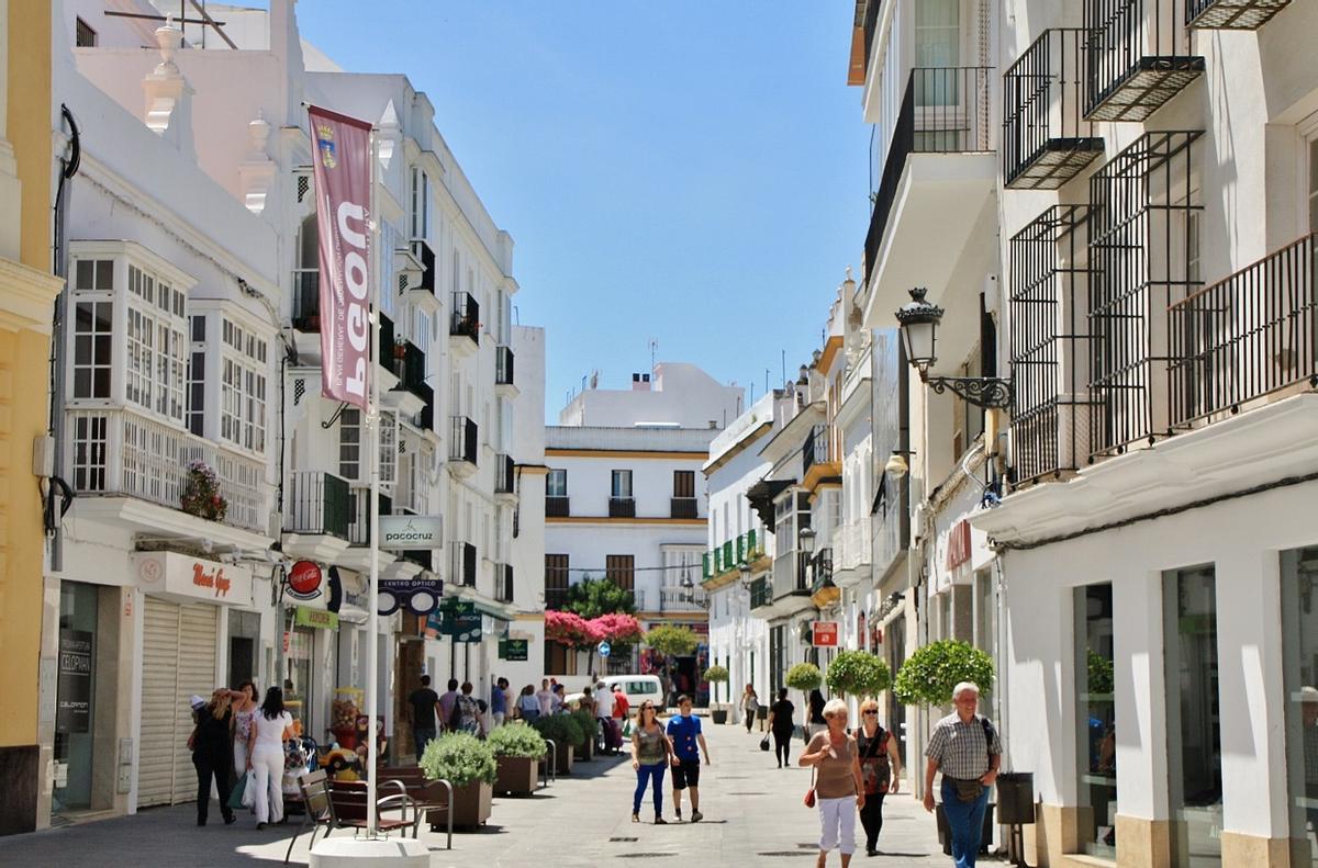 Centre de Chiclana de la Frontera, dans la province de Cadix