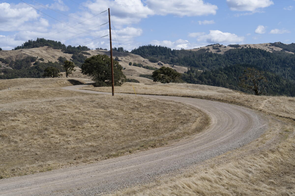 Dyerville Loop Road commence le long de la rivière Eel dans le parc national Humboldt Redwoods