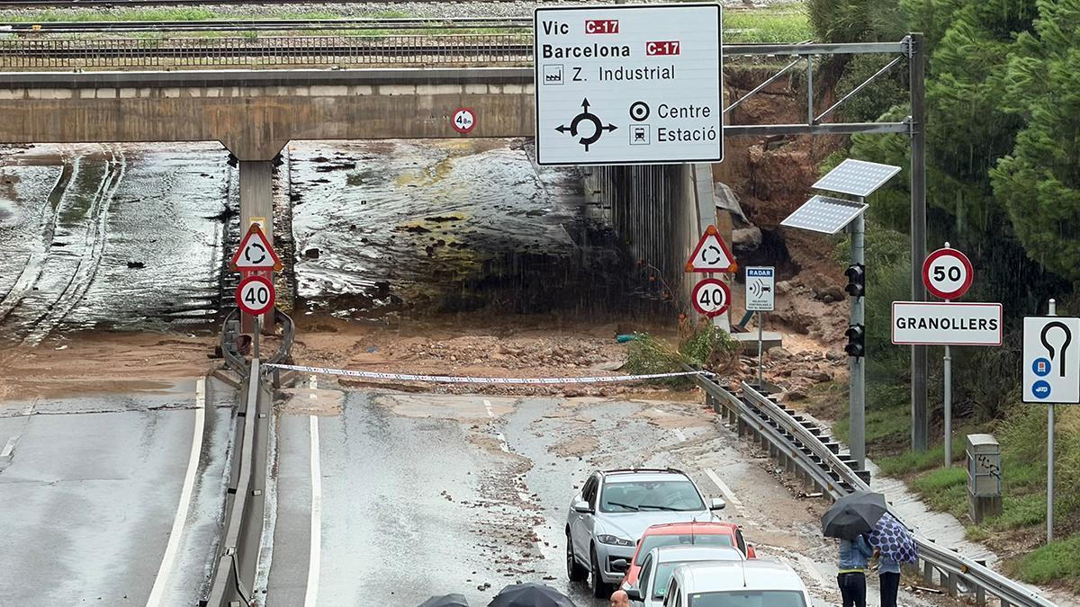 Inundaciones en Granollers y Canovelles por las fuertes lluvias