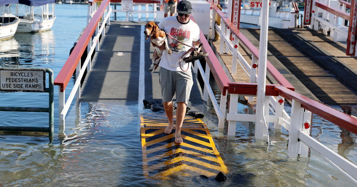 Les inondations causées par El Niño s’abattent sur Newport Beach. « Dame Nature vient percevoir des impôts »