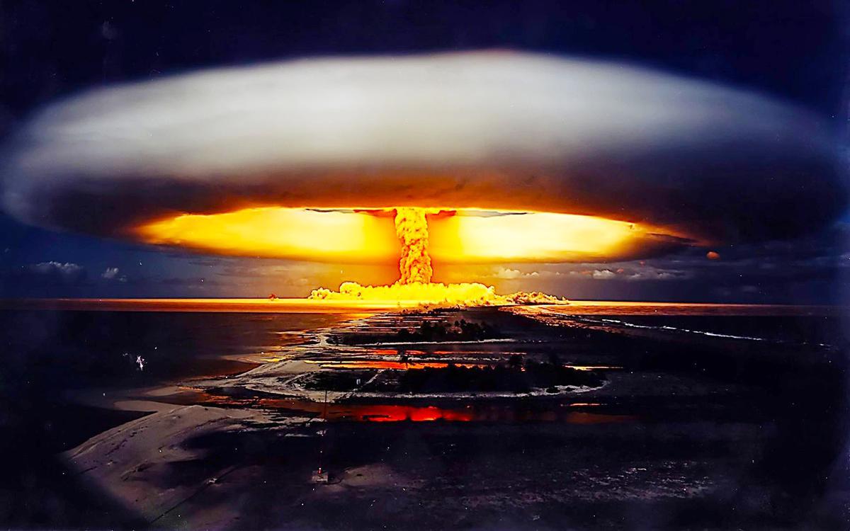 Image d'une explosion nucléaire lors d'une opération